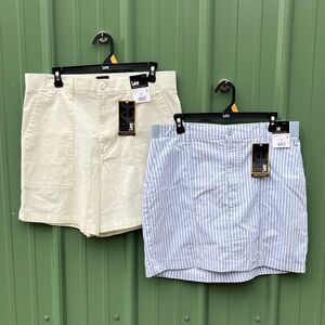 Women’s Lee Skort & Shorts Lightweight Summer 2-Pack Size 14